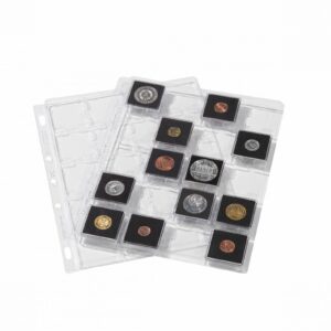 SNAP Plastic Sheets for 20 QUADRUM Coin Capsules (Pack of 2 Sheets)