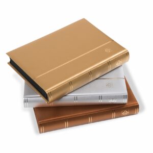 Lighthouse Stockbook COMFORT METALLIC Edition 64 Black Pages (Choice of 3 Cover Colours)