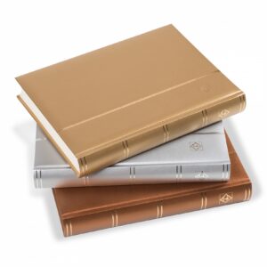 Lighthouse Stockbook COMFORT METALLIC Edition 64 White Pages (Choice of 3 Cover Colours)