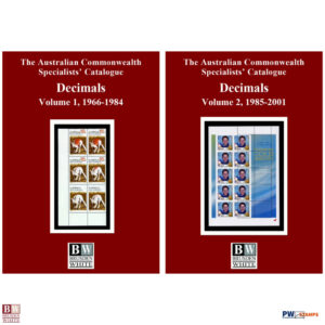 Australian Commonwealth Specialists Catalogue (ACSC) Decimals Set of 2 Volumes