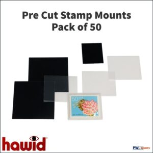 HAWID Pre Cut Stamp Mounts Pack of 50 Clear