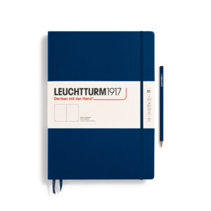 Leuchtturm1917 Notebook Master Classic A4+ 235 Blank Pages - Navy Cover
