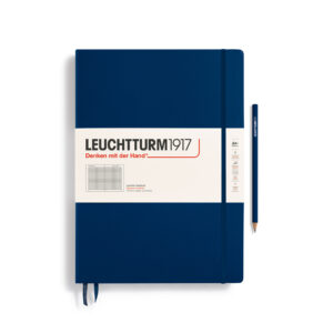 Leuchtturm1917 Notebook Master Classic A4+ 235 Squared Pages - Navy Cover