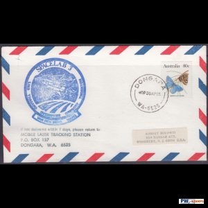 AUSTRALIA 1985 Dongara Laser Tracking Station Space Lab 3 Cover
