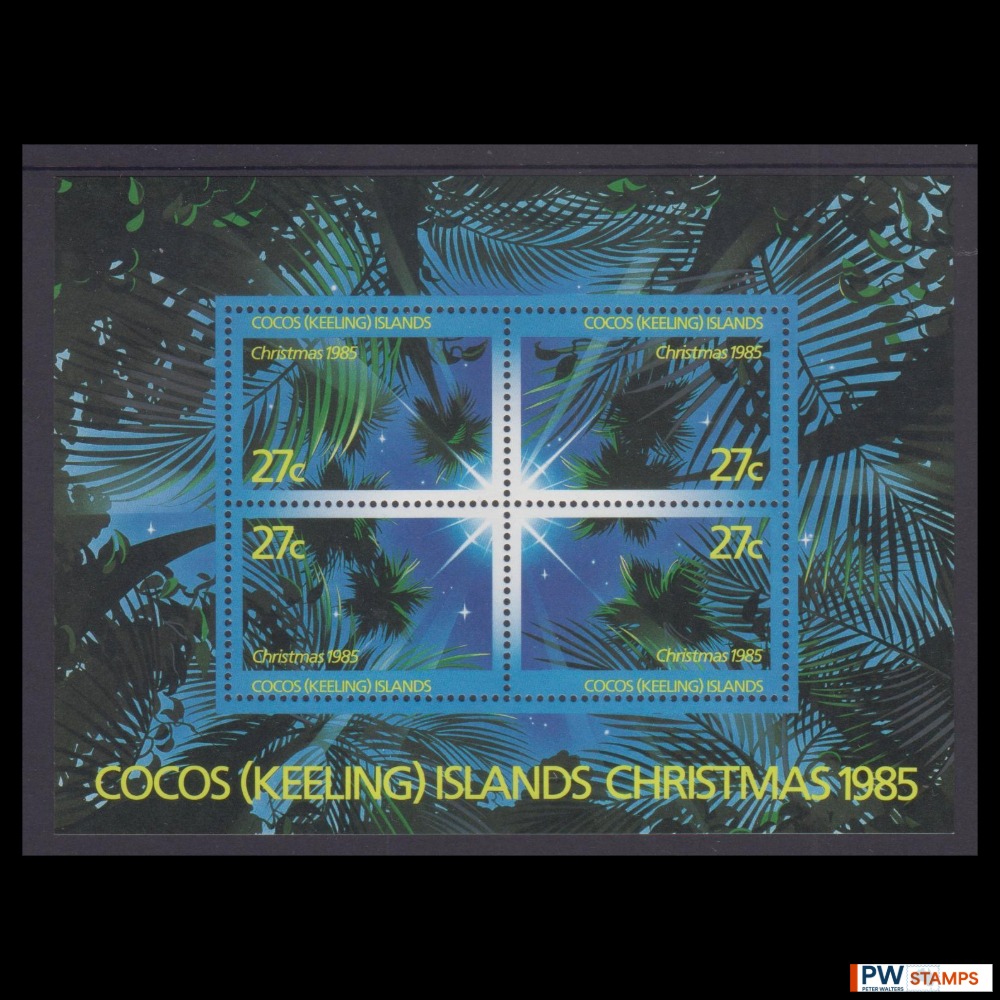 1985 Christmas Mini Sheet MUH